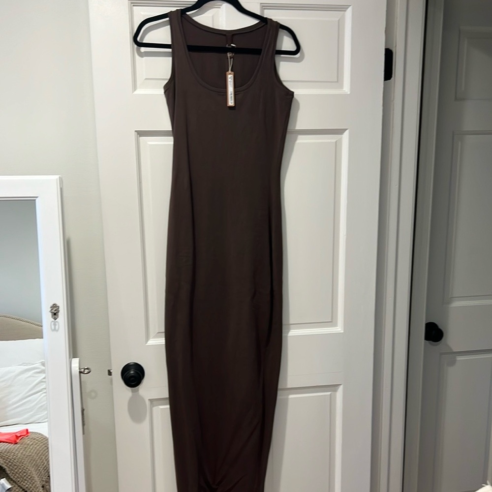 SKIMS Brown Maxi Dress